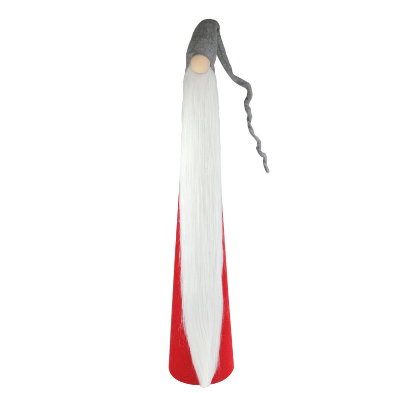 Décoration de Noël 32,5 "cône rouge et gris