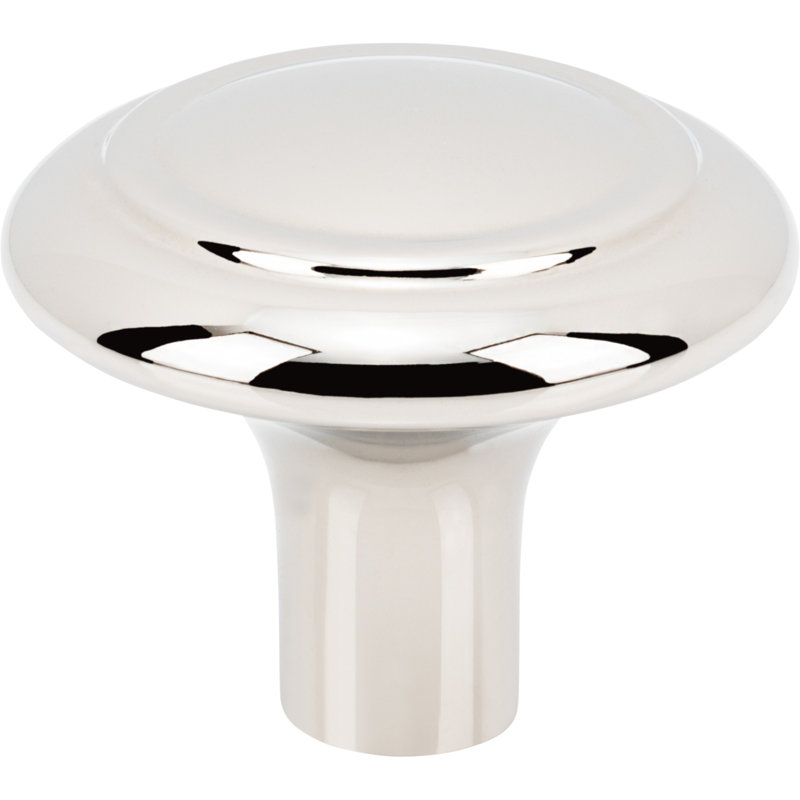 Cala 1 5/16" Diameter Round Knob, Polished Nickel