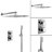 Lima Thermostatic Rain Shower Set with Ultra-Thin Square Showerhead