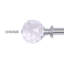Tringle à rideaux simple réglable Marun x 0,75 po de largeur totale Marun-476546335-476719978