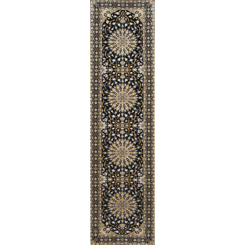 Oriental Area Rug in Black