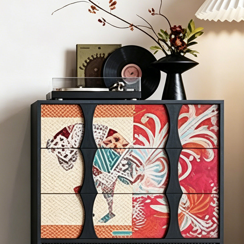 Commode d'appoint style rétro français