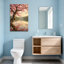 «Plants & Flowers Cherry Blossom Tree Lake Reflection Sunset», reproduction d'art