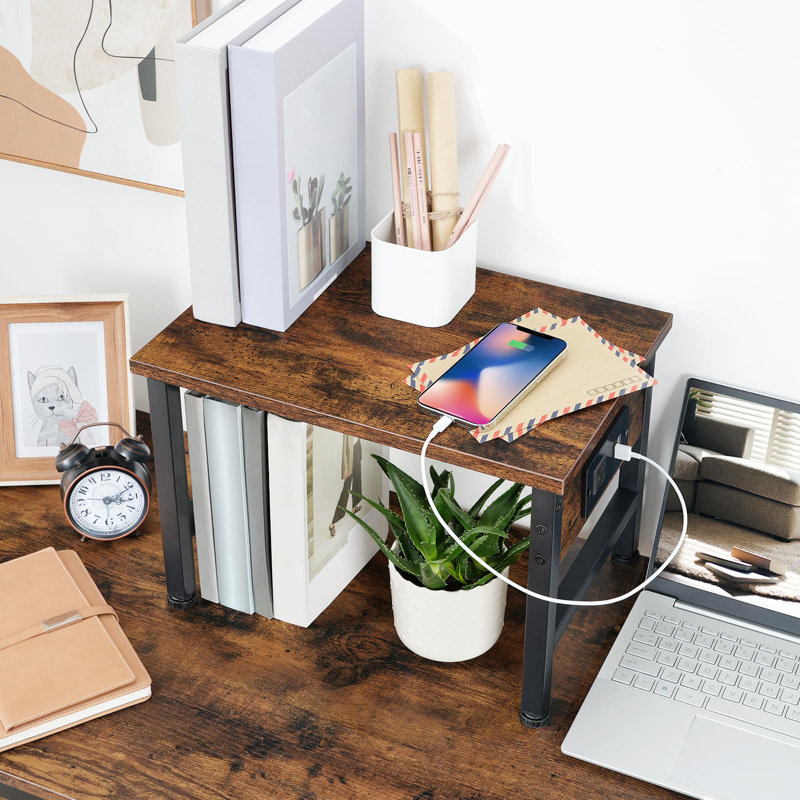 11.2'' H X 15.7'' W Desktop Printer Stand With Charging Station