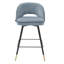 Cliff Swivel Upholstered Stool with Metal Frame-72767076-72767077