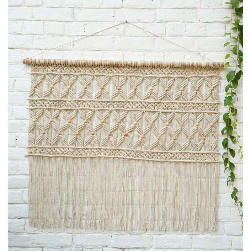 Crochet mural en coton avec tige en coton Dakota Fields
