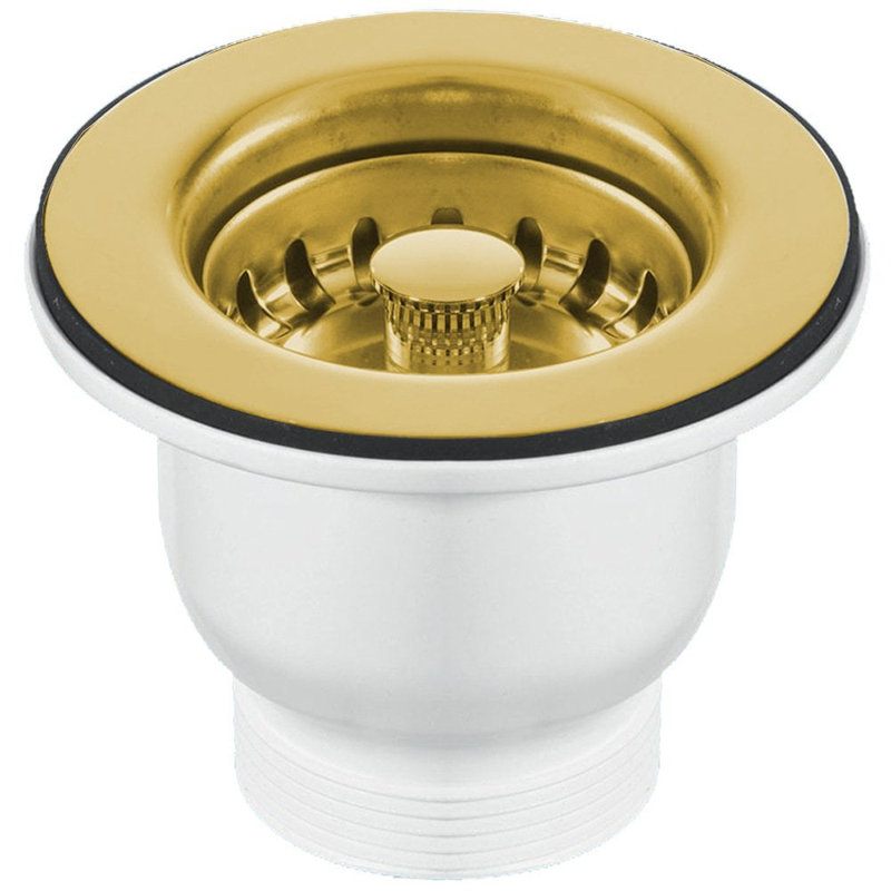 RAK Rangemaster Caple 65Mm Sink Strainer Waste 500F114AAFF24F54BF256D44562B9C4B, Gold