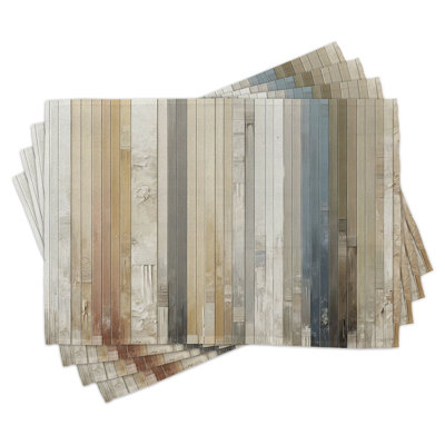 Polyester Striped Rectangle Placemat