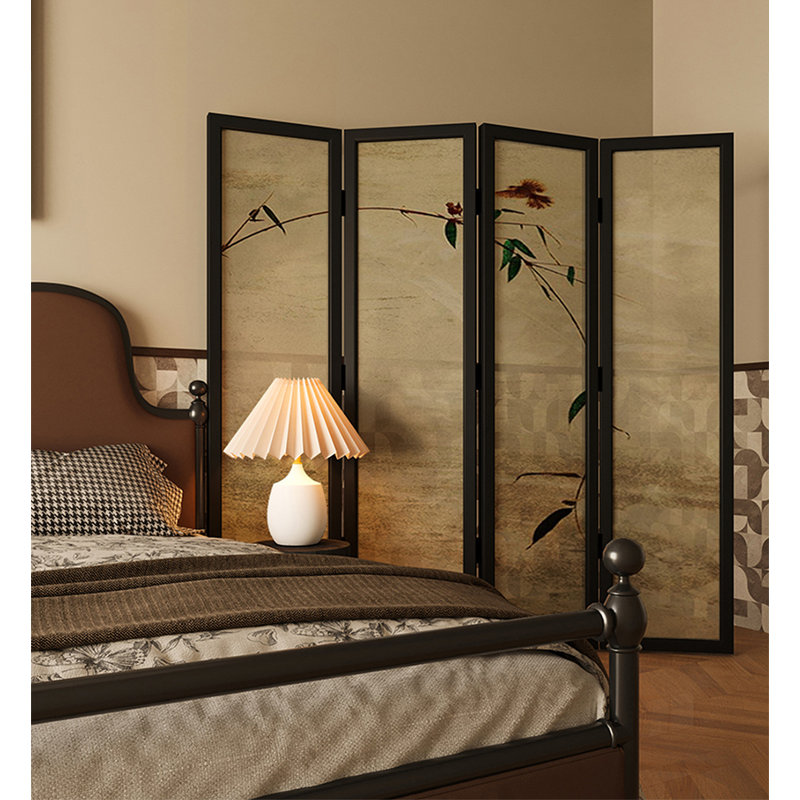 Paravent pliable oriental en bambou
