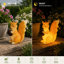 Éclairage solaire solaire pour jardin avec écureuil