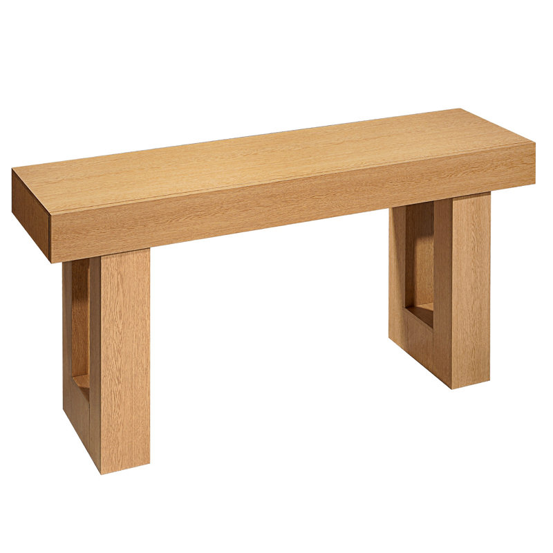 Console, bureau de ferme derrière le canapé, bureau d'entrée rectangulaire en bois, support d'appoint pour canapé long et étroit