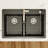 Karran Quartz 33'' X 22'' Double Bowl 50/50 Top Mount Drop-in Kitchen Sink Kit-54821664