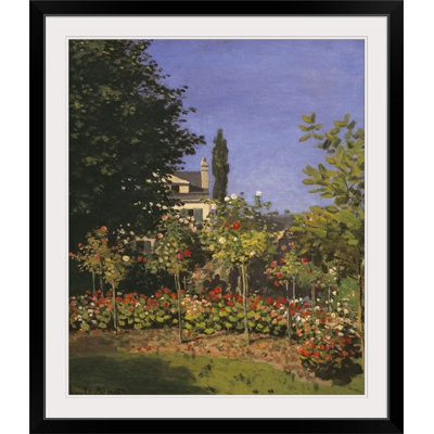 «Flowering Garden» par Claude Monet, reproduction d'art