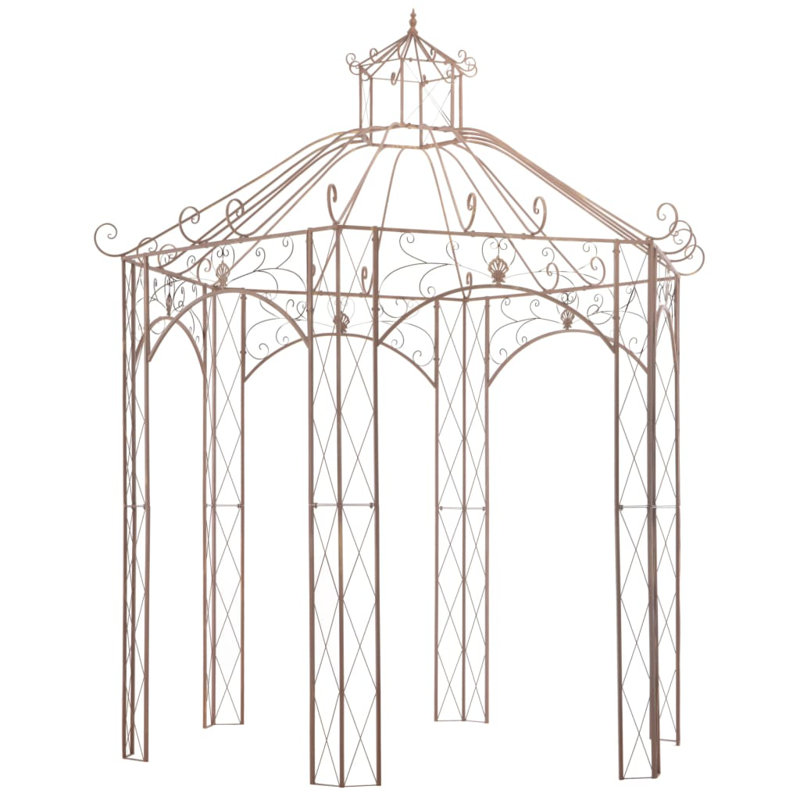 Edson Metal Gazebo, 344 cm H x 300 cm W x 300 cm D