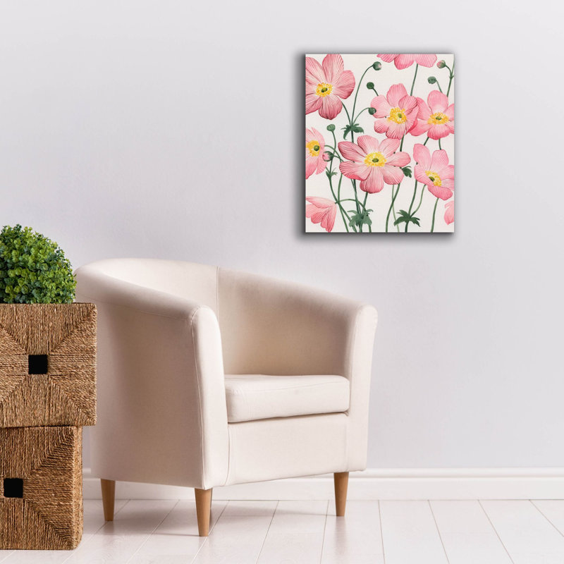  «Sidewalk Anemones 1» par Grace Popp, art mural sur toile, 20 po x 24 po