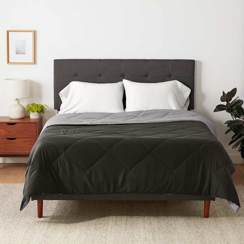 Couverture d'édredon double / grand, réversible, microfibre légère, toutes saisons