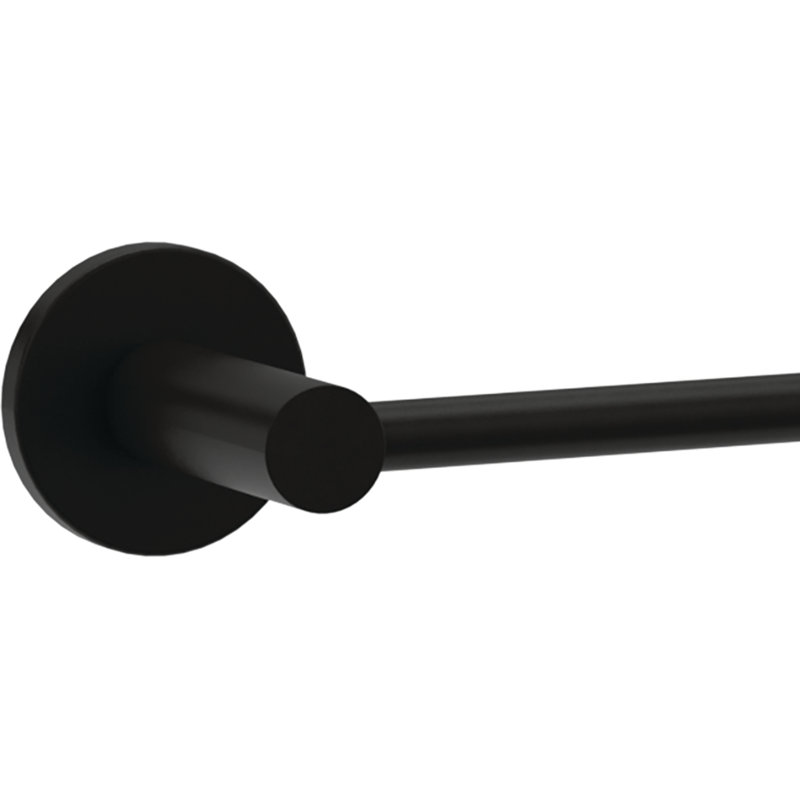 Barre à serviettes murale Precept 1, Noir mat, H 1,97 po x L 19,97 po x P 2,86 po