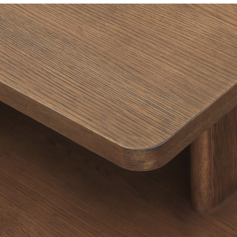 Casey Small Coffee Table Dark Brown, Dark Brown, 16" H x 40" L x 30" W