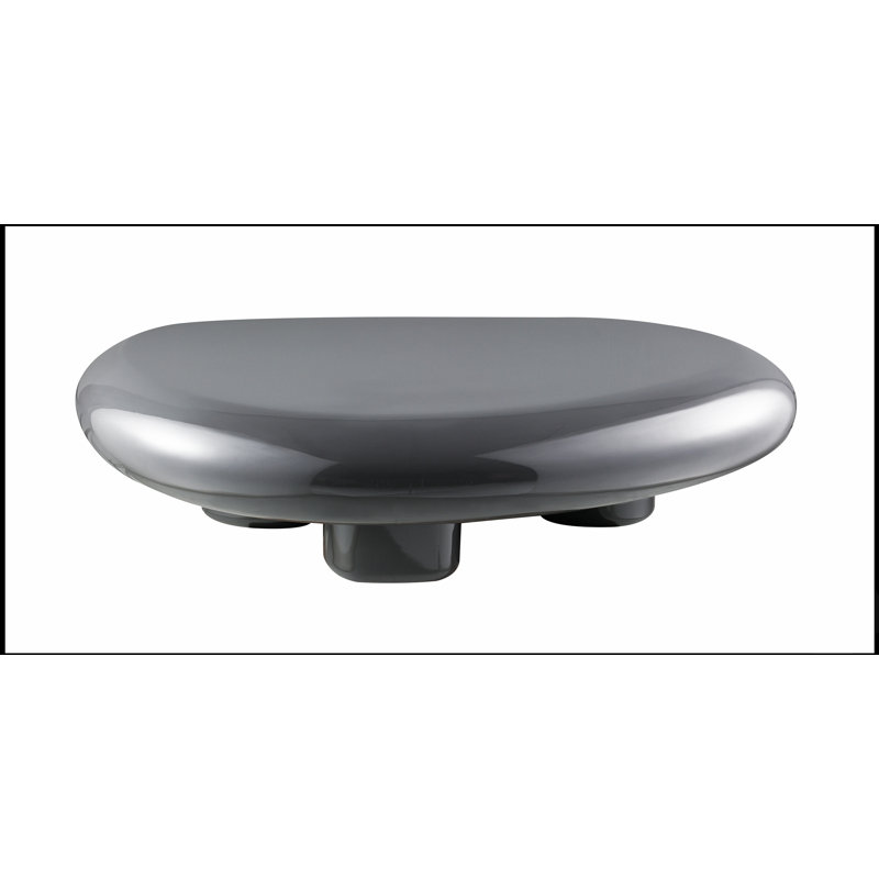 Table basse laquée brillante avec plateau épais de 150 mm, idéale pour les salons modernes et élégants.