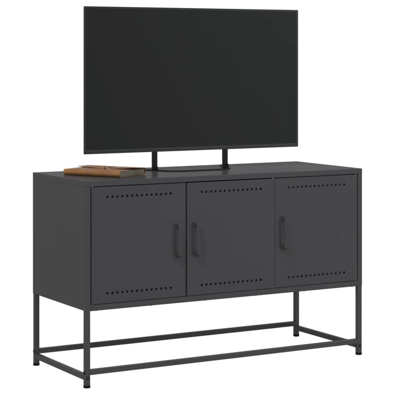 No_Yes_No_No_No Unfinished TV Stand, 100.5cm, Black