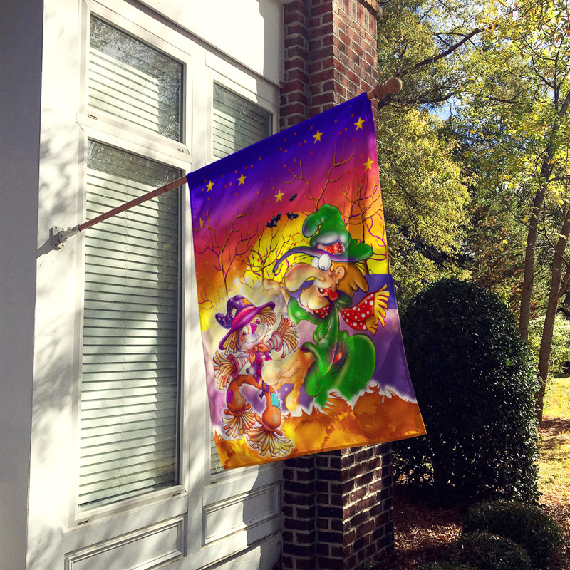 Double Sided Polyester Halloween Garden Flag, 28" H x 40" W