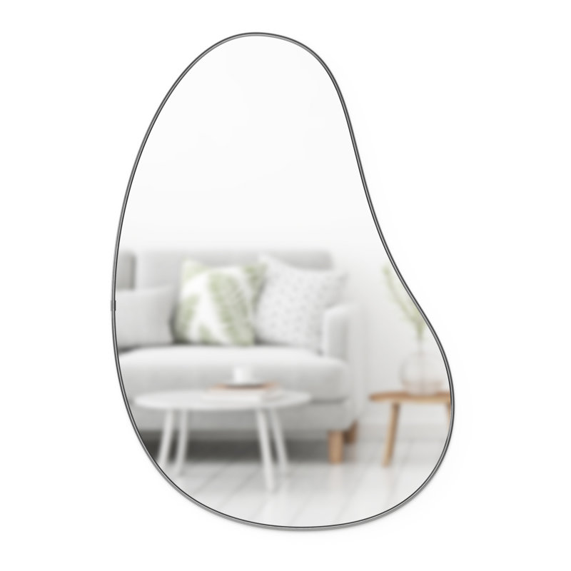 24" x 36" Abstract Shaped Metallic Wall Accent Mirror