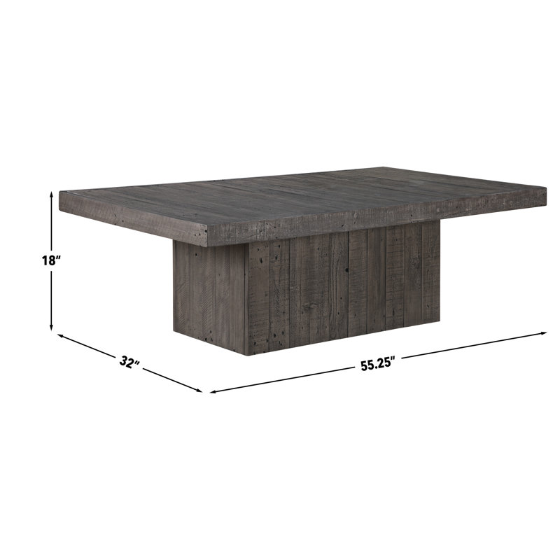 Table basse en bois massif Fellner