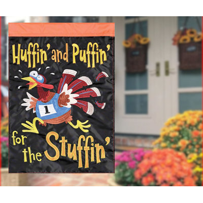 Garden Flag Huffin Puffin Turkey Stuffin