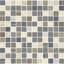 Uptown Glass 1" X 1" Glass Mosaic Tile in Metro Taupe-632490418
