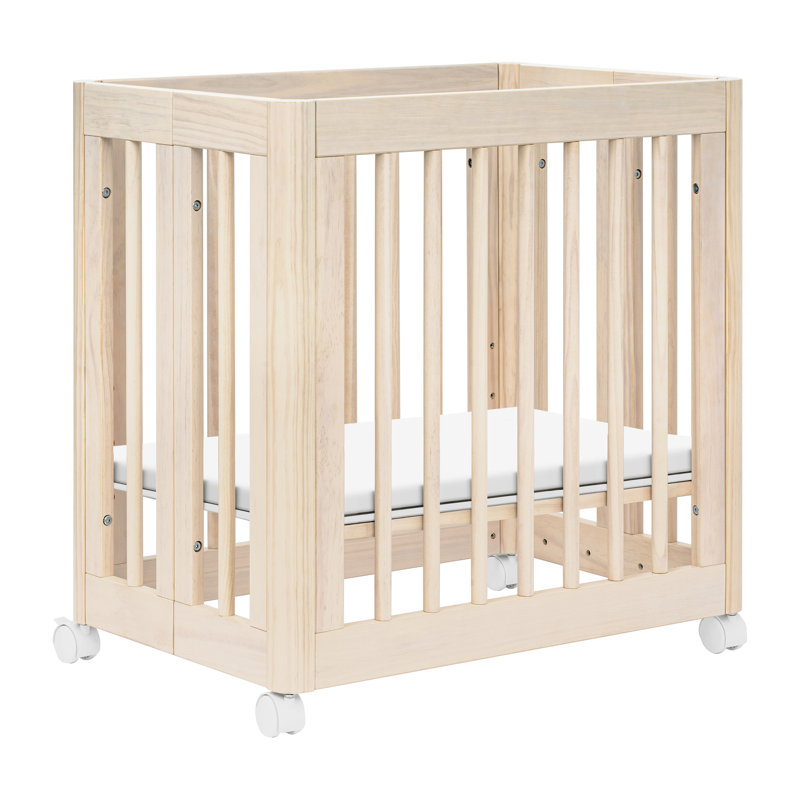 Yuzu 8-In-1 Convertible Crib With All-Stages Conversion Kits, Washed Natural 