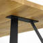Carliana Oak Metal Base Dining Table-140363139-140363144