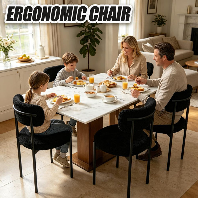 Elegant Curved Dining Chairs
