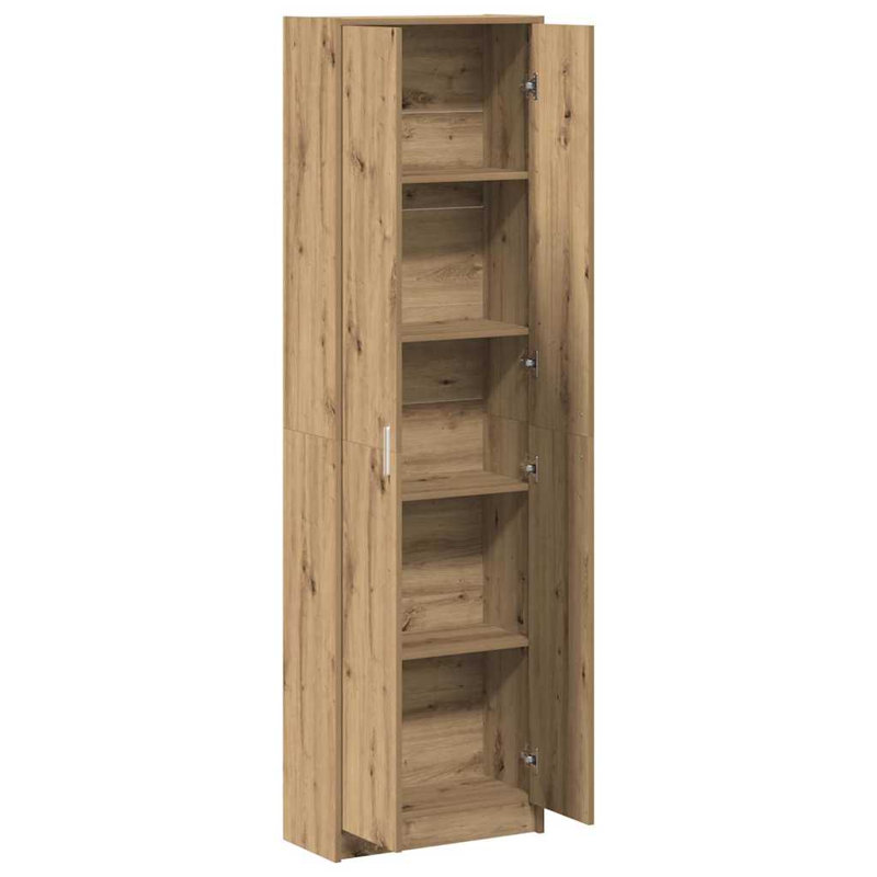 Wardrobe with Shelf with Storage with Door Engineered Wood Clothing, Artisan Oak