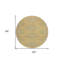 Tapis rond 8 po