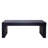 47.6" Ribbed Coffee Table – Rectangular Low Profile Center Table