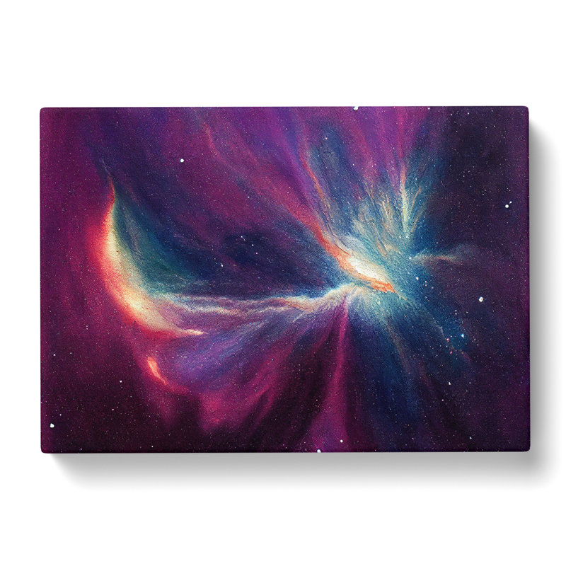 Galaxy Watercolour Vol.5 - Wrapped Canvas, 40cm H x 60cm W x 3cm D