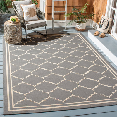 Tapis d'intérieur / extérieur à motif géométrique Herefordshire Performance