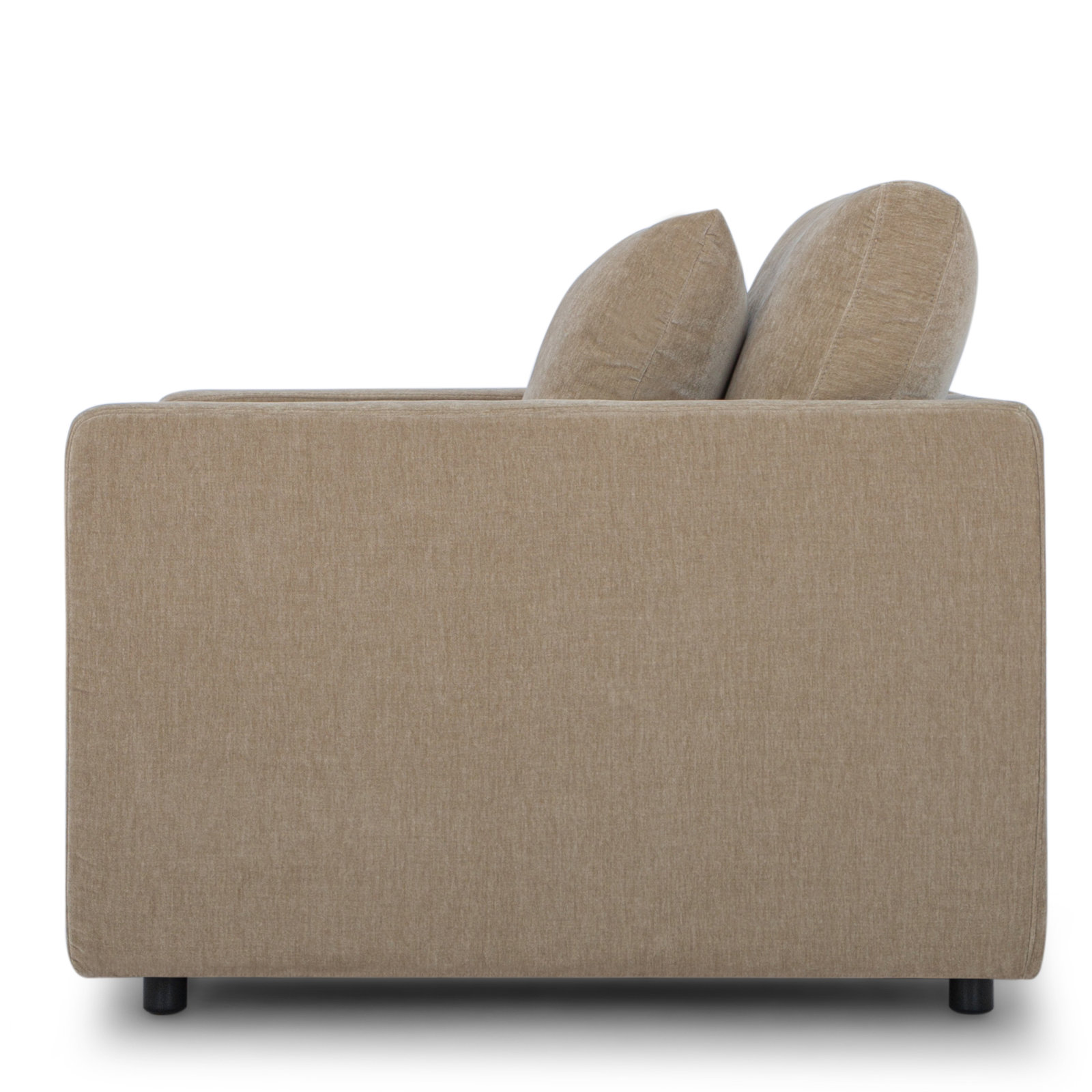 Kenji Oak Armchair, Latte Brown Performance Chenille