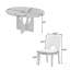 Ensemble de table de salle à manger moderne extensible 5 pièces avec rallonge amovible pour petits espaces Modern-579729534-579729535