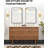 Metal Frame Mirror for Wall, Round/Rectangle Bathroom & Entryway Mirror Decor, Easy Install