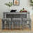 Bar Table, Dining Table, Sofa Table With Power Outlet, 3 Upholstered Stools, 4 Piece Bar Table And Chair Set-537166388-537166391