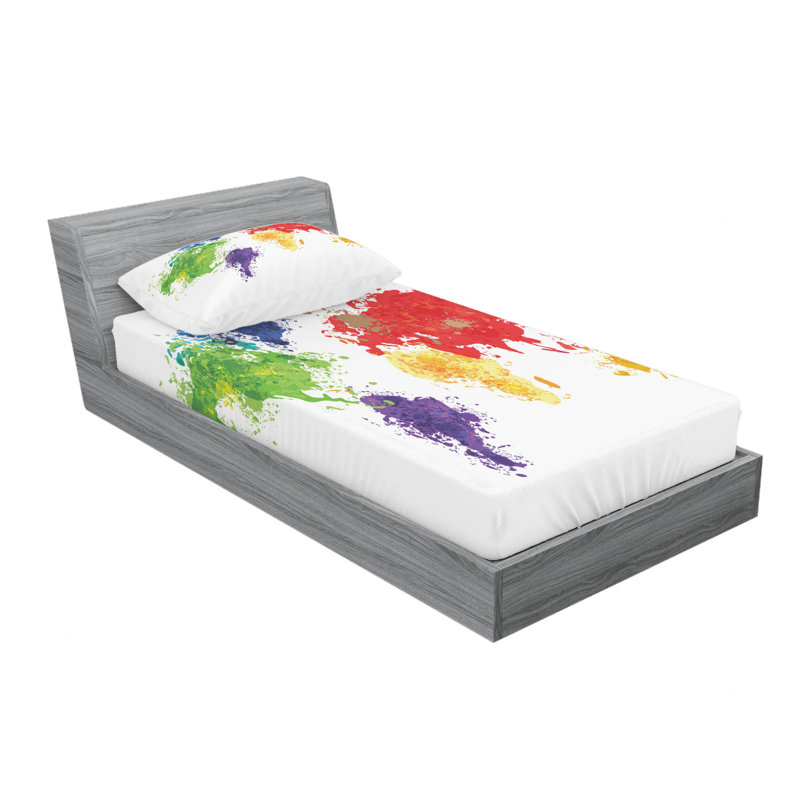 Microfiber Sheet Set, Twin Sheet Set with Fitted Sheet