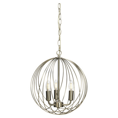 Mummert 3 - Light Silver Sphere Pendant