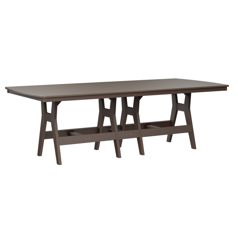 Table rectangulaire à hauteur de comptoir 96 po Berlin Gardens Harbor, Bronze martelé, H 35,5 po x l 96 po x P 44 po