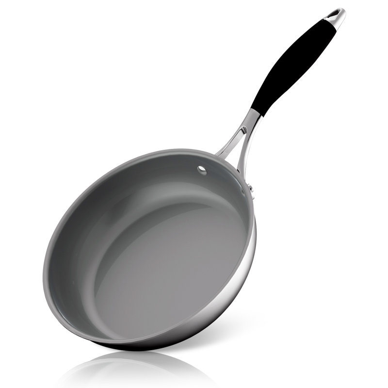 Stainless Steel Non-Stick Omelette Pan, 8" W