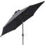 2.5m Round Parasol Tilt Crank Garden Umbrella with LED Solar Lights and Base-768434715