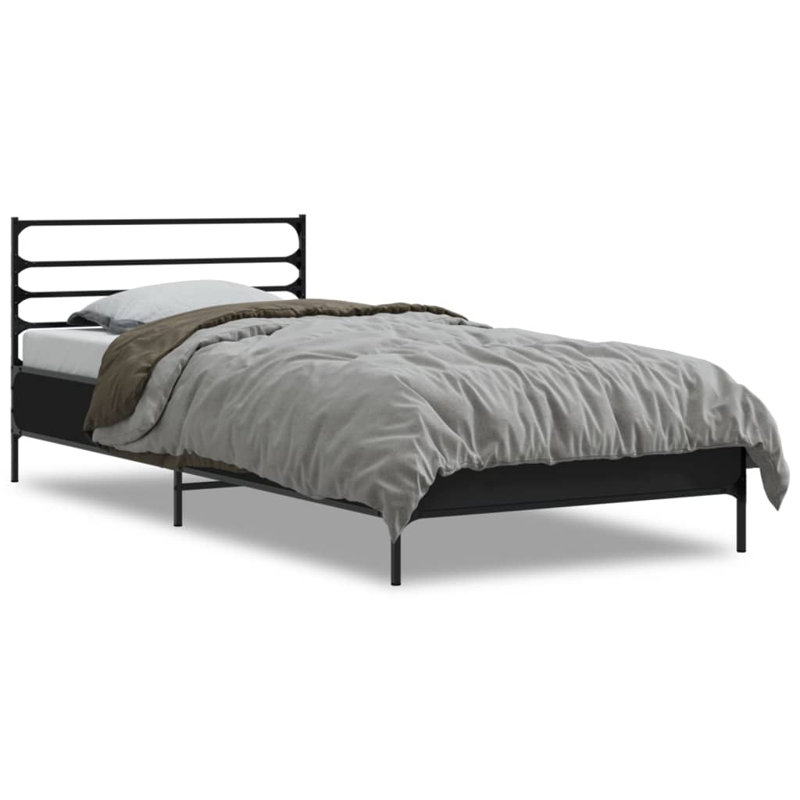 Achillefs Bed, Black, Small Single (2'6)