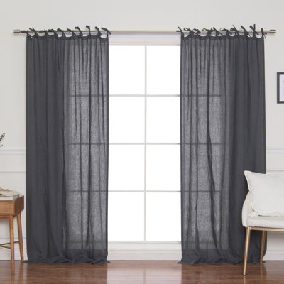 Chris Linen Room Darkening Single Curtain Panel