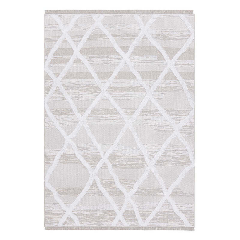 Sutapa Cotton Geometric Indoor Rug, Runner 2'6" x 6'7"