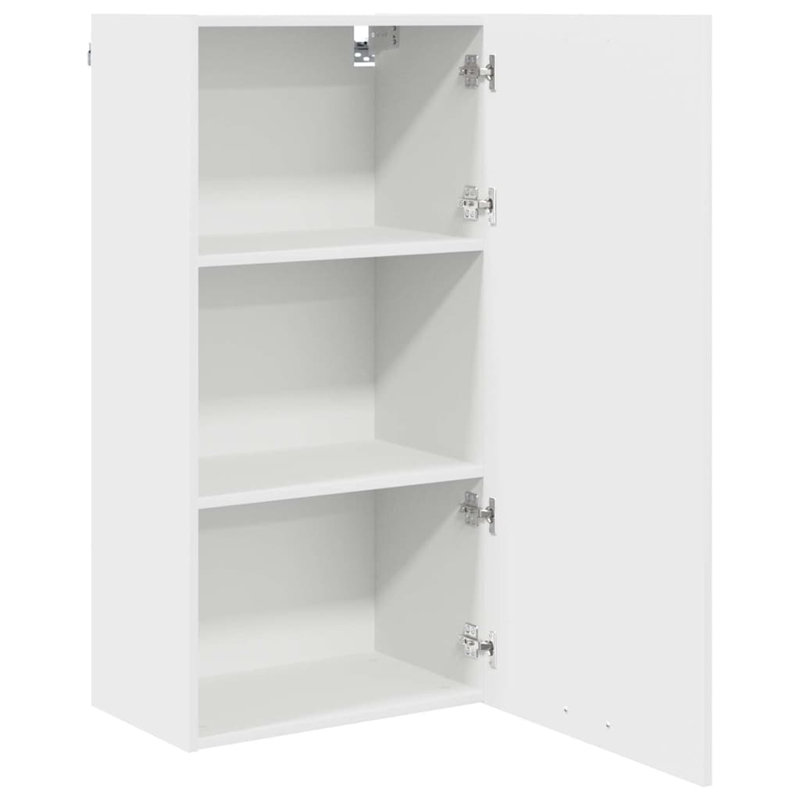 Vidaxl Hanging Cabinet Riga White 40 X 31 X 100 Cm Engineered Wood, 100cm H x 50cm W x 31cm D, White